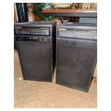 Quasar 2-way speaker system with power amplifier