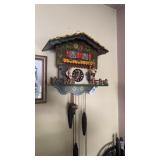 Hand-Painted Alpine Chalet Cuckoo Clock