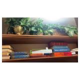 Faux Plants and Books