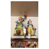 Lot of 2 Clown Music Box Figures