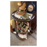3 Tier Wooden Circular Shelving Unit NO CONTENTS