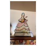 Madame Mandolin Player Music Box