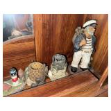 Lot of 8 collectible fishing/sailor figurines