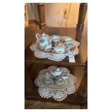 Vintage miniature porcelain tea set by Godinger