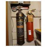 2 fire extinguishers