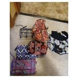 Five Vera Bradley purses and misc bingo bag