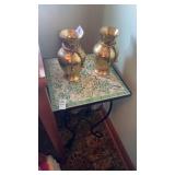 Stained Glass Plant Stand