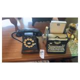 Typewriter Notepad Tray and Phone Knick Knack