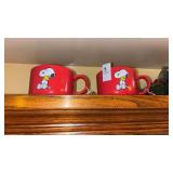 Two Snoopy Coffee Mugs