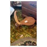 Wooden Tricycle Doll Display