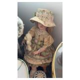 Floral Doll W Chair