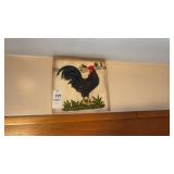 Rooster Wall Decor 4pc