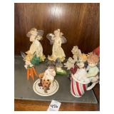 Lot of angel and fairy collectible figurines