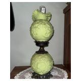 Vintage Fenton "Poppy" lime green gone with the