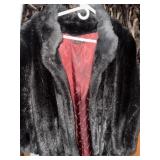 Vintage Jordache black fur coat