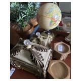 Decorative jewelry boxes, candle holders and