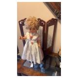 Porcelain Doll W Backdrop