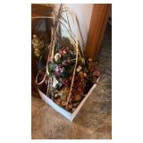 Box of Faux Flowers