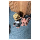 Two Dog Statues