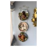 Dog Plate Wall Set W Display Rack
