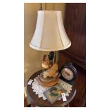 Rooster Lamp, Clock and Wall Decor