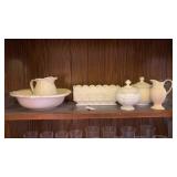 Lot of White Glassware