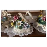 Capodimonte porcelain floral Iron
