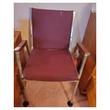 Burgundy desk chair