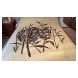 2 plush acrylic blankets, 76 x 60 in & 58 x 74 in