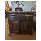Linden side table w/ storage - no contents
