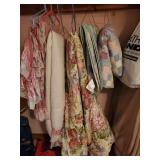 2 twin quilts and a queen quilt with bed skirt