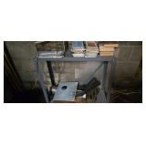 30 in by 12 by 30 metal stand with organizer maps