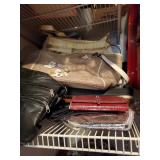 Shelf lot of purses