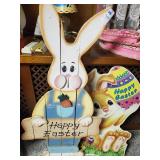 Wooden Easter bunny & Easter poster