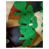 3 small popcorn shamrock hangings