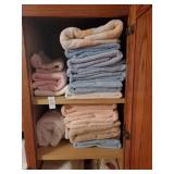 2 shelf lot of towels