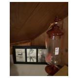 Glass decanter & Frame