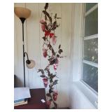 Hanging floral vine with lights