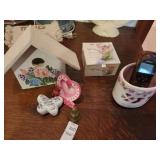 Birdhouse, Grandma momento box, mug, old Nokia