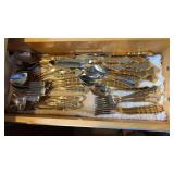 Oneida Stainless Flatware with Gold-Tone Handles