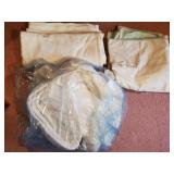 Queen size mattress topper and 2 blankets
