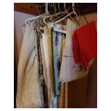 Table runners, table clothes and lace curtains
