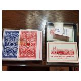 2 boxes playing cards- 1 advertising set