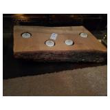 Handmade live edge candle holder