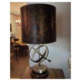 Heavy bronze zodiac/astrological lamp