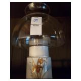 Vintage hurricane glass candle holder
