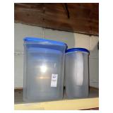 Plastic storage containers & pitcher