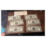 $12 Face Value 1976 2 Dollar Bills