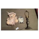 Vanity Lamp, frame, Teddy Bear