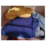 2 mens sweaters and denim shirt size L